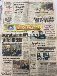 TERCÜMAN GAZETESİ - DOĞUM GÜNÜ HEDİYESİ (TURKISH NEWSPAPPER) - 25 OCAK 1985 - SADECE TEK YAPRAKTIR -Turgut Özal-Kenan Evren-Kaddafi-Bülent Ecevit-Turgut Sunalp-Hristof-Ahmet Kabaklı-Hamdi Mert-Rauf Tamer-Mehmed Emre-Serpil Yılmaz-Hüseyin Yılmaz-İmar planlarını DPT yönlendirecek-Muhalefet Durum kötü Özal İyiye gidiyoruz-Libya’ya ihracatımız artırılacak-Özdağlar’ı öğretmeni sorguya çekecek-Van Lennep Özal’ın programı başarıya ulaştı-MDP’de İstenmeyenler kendilerini savundu-Ekranlı telefon istenmeyen misafiri kapıdan çeviriyor-Din adamı ve öğretmen işbirliğinin faydaları-Milli kültür krizi-Şeytan Çemberi-Gün Işığında-Pijama Sohbeti-Sütun Kısalt-İmar Kanunu değiştiriliyor-Liderler TV’de konuştu Tercüman kamuoyu araştırması yaptı-Okuyucular dün gece liderlere not verdi-Tercüman Piyango-Bugünkü şanslı numaralar-Topun ağzındaki 3 adam-Başsavcılıkla Bülent Ecevit siyaset yapamaz-TBMM on günlük moral tatiline girdi-Gong faaliyet-Nazlı Ilıcak-Sümerbank Çanakkale Sentetik Fabrikası Müdürü-İlan Tu