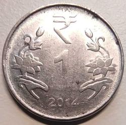 Hindistan 2014 1 Rupi - Ça - Koleksiyonluk Madeni Para