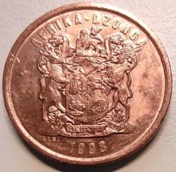 Güney Afrika 1998 5 Sent - Ça - Koleksiyonluk Madeni Para