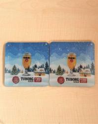 2 ADET  TUBORG BİRA BARDAĞI ALTLIĞI HAREKET ETTİKÇE DEĞİŞEN BARDAK ALTLIĞI YUMUŞAK PLASTİK ALTLIK