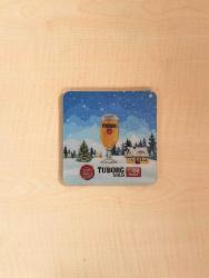 2 ADET  TUBORG BİRA BARDAĞI ALTLIĞI HAREKET ETTİKÇE DEĞİŞEN BARDAK ALTLIĞI YUMUŞAK PLASTİK ALTLIK