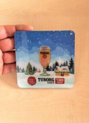 2 ADET  TUBORG BİRA BARDAĞI ALTLIĞI HAREKET ETTİKÇE DEĞİŞEN BARDAK ALTLIĞI YUMUŞAK PLASTİK ALTLIK