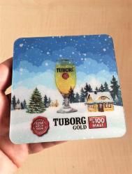 2 ADET  TUBORG BİRA BARDAĞI ALTLIĞI HAREKET ETTİKÇE DEĞİŞEN BARDAK ALTLIĞI YUMUŞAK PLASTİK ALTLIK