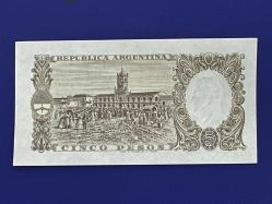 Arjantin 5 Peso 1960-1962. Çil.