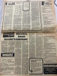 TERCÜMAN GAZETESİ - DOĞUM GÜNÜ HEDİYESİ (TURKISH NEWSPAPPER) - 10 NİSAN 1983 - SADECE TEK YAPRAKTIR -Kenan Evren-Nazlı Ilıcak-Necip Fazıl Kısakürek-Rauf Tamer-Erkan Yiğit-Altan Günalp-Mareşal Fevzi Çakmak-Mimar Sinan-Ruslar Sosyalist Enternasyonali göreve çağırdı-İmtiyazlı hiç kimse yoktur-Büyük imtihan yarın-Başarılar-Çiftçi meseleleri Evrene götürülüyor-Ve yurtdışındaki servetlere de af çıktı-Nazlı Ilıcak kitaplarını imzaladı ve okuyucularıyla sohbet etti-Dünya Barış Konseyi Sovyetlerin kontrolunda-Seçim Kanunu Meclisten en çok 3 partinin temsiline imkan verecek-Mareşal Fevzi Çakmakı anıyoruz-Mimar Sinanın ölümünün 395 yıldönümünde Edirnede anıldı-Kötü beslenme sigara ve içki kanser yapıyor-Kimya mühendisi aranıyor-Karakuşak