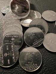 ***Fırsat Ürün*** Suudi Arabistan 5 Halala 2016. Darphane Fişeğinden Bir Adet Fiyatıdır. MS. (Katalog Değeri 60 TL)