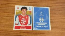 Topps UEFA Champions League 2024-2025 AS Monaco FC Eliesse Ben Seghir Sticker No:60