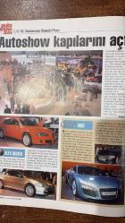 AUTO SHOW DERGİSİ - 23-29 KASIM 2004 SAYI: 47  HYUNDAI TUCSON 2.0 - MINI COOPER 1.6 CVT - MERCEDES F 500 MIND - FORD FOCUS - HONDA CIVIC - KIA CERATO - MAZDA3 - OPEL ASTRA - PEUGEOT 307 - RENAULT MEGANE - SKODA OCTAVIA - TOYOTA COROLLA - VW GOLF - VW BORA - CHRYSLER FIREPOWER - DAIHATSU TERIOS - ROVER 100 YAŞINDA - PIRELLI TAKVİMİ 2005 - MERCEDES S 55 AMG - KOKPİTTEKİ SEMBOLLER - A’DAN Z’YE OTOMOBİL TERİMLERİ - DÜNYA RALLİ ŞAMPİYONASI - FRANÇOIS DUVAL CİTROEN’DE - RED BULL RACING YARIŞACAK - ÇÖZÜN EĞLENİN - TÜRKİYE GEZİ HARİTASI  HYUNDAI - MINI - MERCEDES - FORD - HONDA - KIA - MAZDA - OPEL - PEUGEOT - RENAULT - SKODA - TOYOTA - VW - CHRYSLER - DAIHATSU - ROVER - PIRELLI - JAGUAR - CITROEN - RED BULL - 58 SAYFA