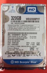 WD 320 GB 2.5” SATA Laptop Hard Disk (Sağlık 100 , Sorunsuz, İkinci El)