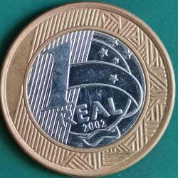 BREZİLYA  2002   1  REAL  HATIRA 100. Yıldönümü - Juscelino Kubitschek de Oliveira'nın Doğumu