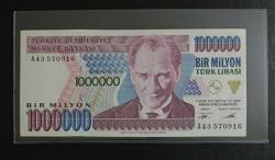 7.EMİSYON NADİR A SERİSİ 1.000.000 LİRA ÇİL KONDİSYONDA