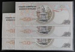 6. EMİSYON HARF TAKIMI 50 LİRA ÇİL KONDİSYONDA