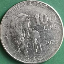 İTALYA  1979 FAO    100  LİRA  HATIRA