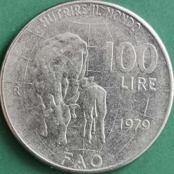 İTALYA  1979 FAO    100  LİRA  HATIRA