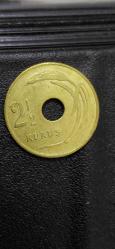 1948  DELİKLİ 2.5 KURUŞ YÜKSEK KONDİSYON