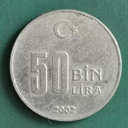 TÜRKİYE  2002   50 BİN LİRA
