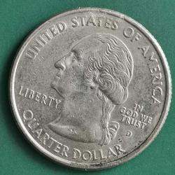 AMERİKA  2000 D    25 CENT  ÇEYREK DOLAR  HATIRA 50 Eyalet Çeyreklikleri - Güney Karolina