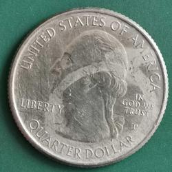 AMERİKA  2020 P    25 CENT  ÇEYREK DOLAR  HATIRA Güzel Amerika Çeyrekleri - Amerikan Samoası Ulusal Parkı