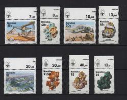 Namibya 1991 Mineraller II.seri 35c-40c-50c-65c-1r-1.5r-2r-5r Tam Seri (LT0036A)