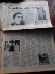 Emek Gazetesi - Turkish Newspaper - 13 Aralık 1996 - özgürlüğün adıdır Erdal Eren Fotoğrafı - kontgerilla dağıtılsın - CIA'den kontgerilla itirafı - 14 Aralık mitingine yönelik hazırlıklar son aşamada - Kürt illerinde baskılar yoğunlaşarak devam ediyor - Marmara üniversitesi'ndeki faşist saldırılara kitlesel protesto - Türk İş'e taban baskısı - kontgerillanın ağır topu Mehmet Ağar devlet gibiydi - televizyon ve Radyo programlarından seçmeler - bu yılbaşında bilet almayın - Marksizm sinemaya uyarlanınca - Deniz Gezmiş ve arkadaşları da idam edilmişlerdi Fotoğrafı - Susurluk kazasının ardından MHP gelişmelerden hoşnut değil - Efkan Şeşen ile Göçer oldum üzerine Fotoğrafı - dünyada saatte 1700 kişi yoksulluktan ölüyor - Katolik kilisesi geleneksel tavrını terk ediyor - Batı Şeria'da silahlı saldırı - Trabzonspor teknik direktörü Şenol Güneş yeni yönetime kolaylık sağlarım dedi - Galatasaray kulübü as başkanı Ergün Gürsoy en kısa zamanda iyi bir Türk kaleci transfer edeceğiz dedi