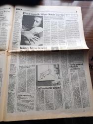 Emek Gazetesi - Turkish Newspaper - 13 Aralık 1996 - özgürlüğün adıdır Erdal Eren Fotoğrafı - kontgerilla dağıtılsın - CIA'den kontgerilla itirafı - 14 Aralık mitingine yönelik hazırlıklar son aşamada - Kürt illerinde baskılar yoğunlaşarak devam ediyor - Marmara üniversitesi'ndeki faşist saldırılara kitlesel protesto - Türk İş'e taban baskısı - kontgerillanın ağır topu Mehmet Ağar devlet gibiydi - televizyon ve Radyo programlarından seçmeler - bu yılbaşında bilet almayın - Marksizm sinemaya uyarlanınca - Deniz Gezmiş ve arkadaşları da idam edilmişlerdi Fotoğrafı - Susurluk kazasının ardından MHP gelişmelerden hoşnut değil - Efkan Şeşen ile Göçer oldum üzerine Fotoğrafı - dünyada saatte 1700 kişi yoksulluktan ölüyor - Katolik kilisesi geleneksel tavrını terk ediyor - Batı Şeria'da silahlı saldırı - Trabzonspor teknik direktörü Şenol Güneş yeni yönetime kolaylık sağlarım dedi - Galatasaray kulübü as başkanı Ergün Gürsoy en kısa zamanda iyi bir Türk kaleci transfer edeceğiz dedi