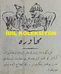 Osmanlıca Karagöz Mizah Dergisi-Gazetesi, Orijinal Dönem Basım, (Ottoman Magazine-Newspaper-Journal Illustré Kara-Gueuz) - 23 Eylül 1914 - Sayı: 665 - Hicri: 3 Zilkade 1332 - Rumi: 10 Eylül 1330 - Karikatürist Ali Fuat Bey'in Çalışması: 