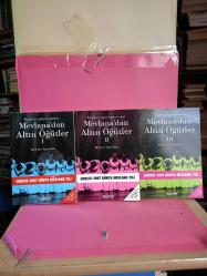 MEVLANA'DAN ALTIN ÖĞÜTLER ( 3 CİLT TAKIM)1.CİLT HAMDIM,PİŞTİM,YANDIM-2.CİLT TESTİDE NE VARSA DIŞINA O SIZAR-3.CİLT HÜRRİYETİ KULLUĞA SATMAM BEN) 2.EL