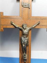 RF28---ÇARMIHA GERİLMİŞ İSA PEYGAMBER ANTİKA HIRİSTİYAN OBJE