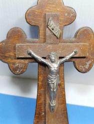 RF28---ÇARMIHA GERİLMİŞ İSA PEYGAMBER ANTİKA HIRİSTİYAN OBJE