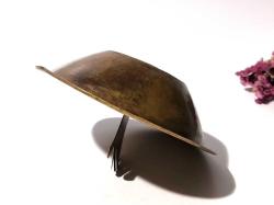 Antika Pirinç Hamam Tası - Fatma Ana ELi Eski Yazılı - Süslemeli - Şifa Tası - Büyük Boy