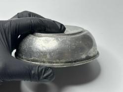 Antika Bakır Hamam Tası - Kabartmalı Göbekli - Şifa Tası - Çocuk Boy