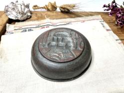 Antika Bakır Hamam Tası - AYA SOFYA Kabartmalı - Süslemeli Şifa Tası - Çok Büyük Boy - NADİR