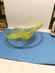 RF28---EĞİK EL YAPIMI SEHPA MASA SÜSÜ CAM KASE