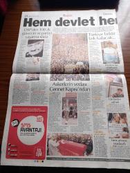 Hürriyet Gazetesi- Sadece 4 sayfadır içinden12 Kasım 2006 - Bülent Ecevit'i hem devlet hem halk uğurladı Fotoğrafı - Rahşan Ecevit aşkının ardından 8 kilometre yürüdü Fotoğrafı - imamın dili sürçtü duayı Rahşan Ecevit'e yolladı - 5 Cumhurbaşkanı mecliste bir arada - Rauf Denktaş Mehmet Ali Talat Kenan Evren Ahmet Necdet Sezer ve Süleyman Demirel Bülent Ecevit'in tabutunun başında buluştu Fotoğrafı - Rahşan Ecevit MHP Genel Başkanı Devlet Bahçeli'nin yüzüne bakmadı Fotoğrafı - Rahşan Ecevit 7. Cumhurbaşkanı Kenan Evren'e de bakmadı - Bülent Ecevit'in hayatını kurtaran FBI ajanı Bernard Johnson'dan başsağlığı mesajı - Bülent Ecevit'in cenaze töreninde Türkiye laiktir laik kalacak sloganları - zonguldak'tan gelen madenciler de cenazedeydi Fotoğrafı - Bülent Ecevit'e Karaoğlan ismini takan Şehzade Şahin de cenazedeydi Fotoğrafı - askerlerin Bülent Ecevit'e vedası Cennet kapısından - Azerbaycan devlet başkanı İlham Aliyev'den Çelenk - Recep Tayyip Erdoğan AKP 2. Olağan kongresinde Fotoğrafı