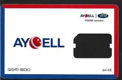 K = AYCELL / ARİA  SİM  KART ( SİM  YUVASI  BOŞ ) TEMİZ ve NADİR