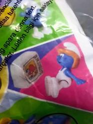 Şirinler Şirin ve Televizyon McDonalds 2002 Yeni ve Ambalajında