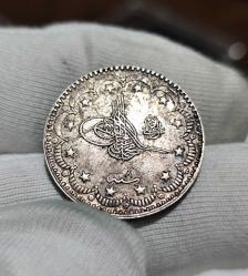 Sultan Reşat 1327/8 Gümüş 5 Kuruş Nadir