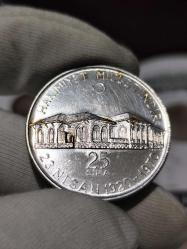 1970 Yılı Hatıra Hakimiyet Milletindir Gümüş 25 Lira