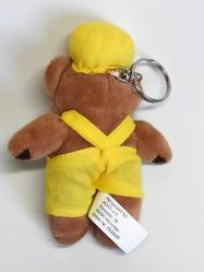 Adac İşçi Kıyafetli Peluş Ayı Reklam Amaçlı Vintage Anahtarlık