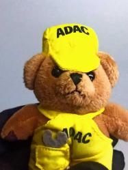 Adac İşçi Kıyafetli Peluş Ayı Reklam Amaçlı Vintage Anahtarlık