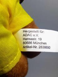 Adac İşçi Kıyafetli Peluş Ayı Reklam Amaçlı Vintage Anahtarlık