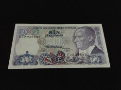 7. EMİSYON 1000 TÜRK LİRASI ÇİL