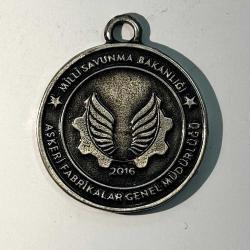 2016 Milli Savunma Bakanlığı Askeri Fabrikalar Genel Müdürlüğü Hatıra Madalyonu