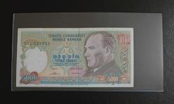 7.EMİSYON 1.TERTİP NADİR A SERİSİ 5000 LİRA ( KÜÇÜK MEVLANA) ÇİL ALTI KONDİSYONDA