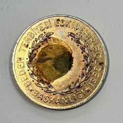 1952 Türkiye İş Bankası Madalyası Beden Terbiyesi Eskişehir Bölgesi Koleksiyonluk Hatıra Madalyası