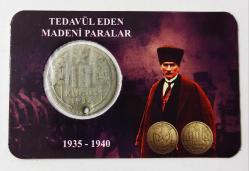 Türkiye Cumhuriyeti 1938 Delikli 10 Kuruş..