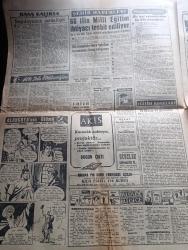 Akşam Gazetesi - Turkish Newspaper - 22 Mayıs 1961 - Adalet Partisi diğer partiler için solcu diyor - CMKP lideri Osman Bölükbaşı Adana'da husumet ve kin devrinin kapanması lüzumunu belirtti - Sağır ve dilsizler bir müsamere tertip ettiler Fotoğrafı - Batı Almanya'nın Türkiye yapacağı yardım 100 200 milyon mark arasında olacak - maça giderken kaza oldu 16 yaralı var Fotoğrafı - Karma komisyon bugün toplanıyor - örfi idare 3 ay uzatılacak - arabacılar Dün Kongo yapamadı - harp okulu yürüyüşü törenle kutlandı - bergama'da 2000 yıllık yeraltı yolları bulundu fotoğraf - Devlet bakanı Fahri Özdilek kaza geçirdi - halk şairi Yunus Emre şarköy'de törenle anıldı Fotoğrafı - sağdunun üstünlüğü yazan Müşerref Hekimoğlu - İstanbul'da bugün bu gece sinema programı - Haydarpaşa lisesi konseri - Kont Senlibenli karikatür - yurdumuzun tatil cennetleri Bursa - Aziz Nesin ile Osman Nuri Çerman protesto edildi - Galatasaray 2 Ankaragücü 1 Fotoğrafı - at yarışları - basketbolda Fransa'ya 60 - 45 yenildik