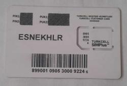 TURKCELL SIM PLUS SIM KART KULLANILMAMIŞ
