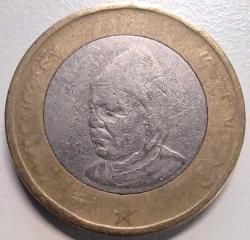 Fas 1995 10 Dirhem Koleksiyonluk Bi-Metal Para