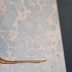 Ebru Sanatı Orjinal ,üzeri altın rengi tuğra 35x50